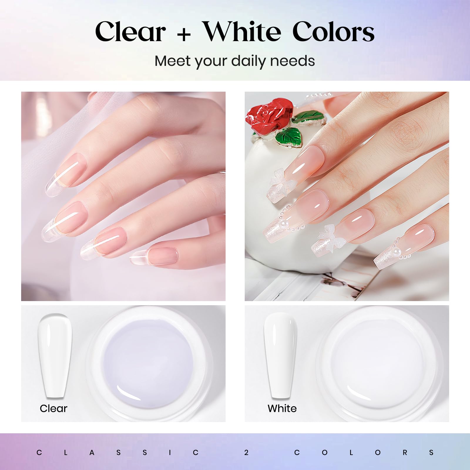 Mizhse 3D nail sculpting gel jars and silicone pen tools