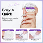 Solid builder gel texture closeup