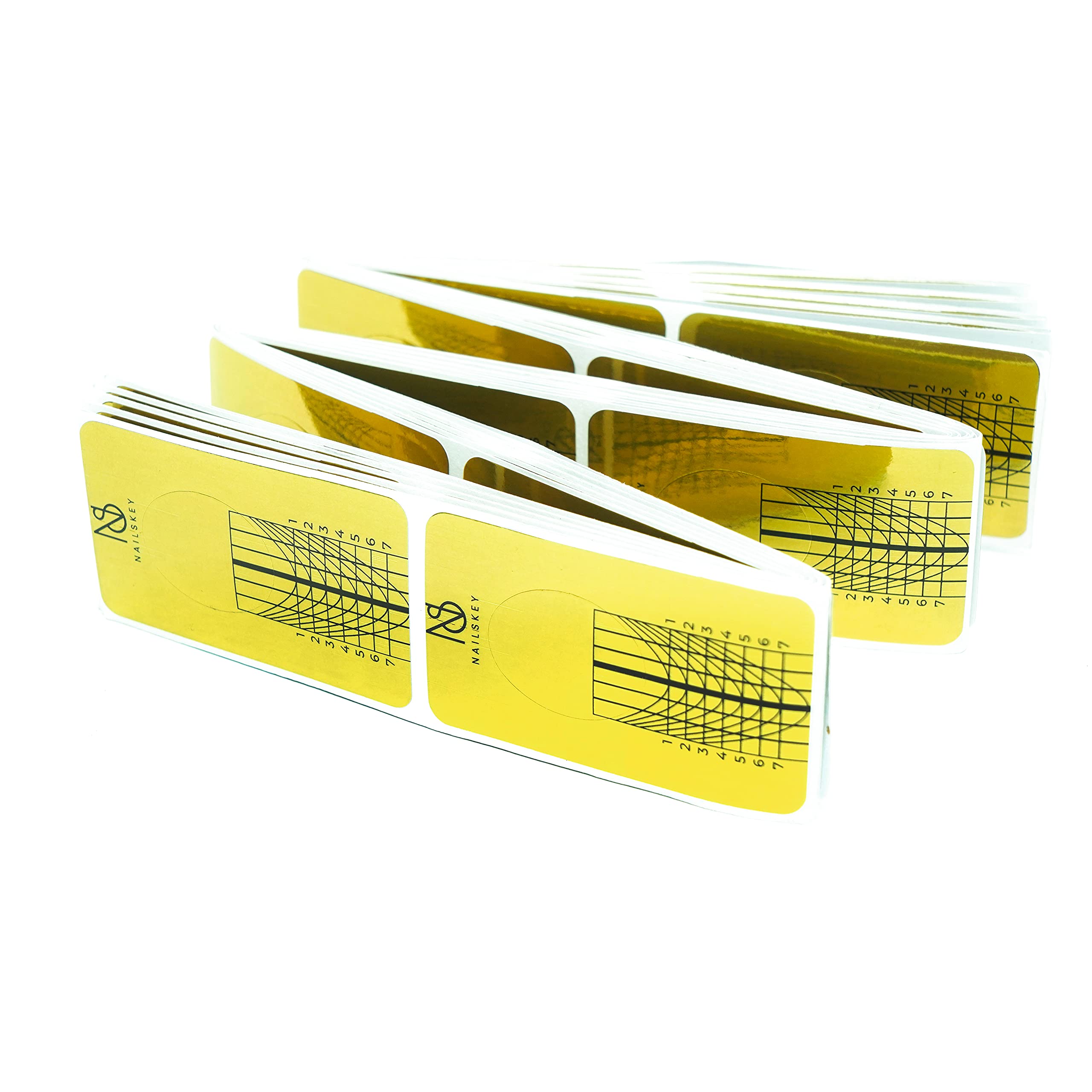 Close up of Nailskey horseshoe nail extension form adhesive