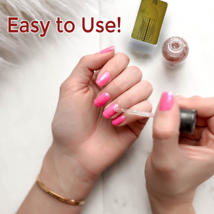 Professional nail art setup with Nailskey guide stickers