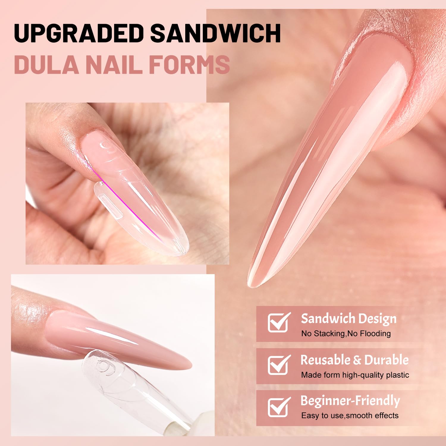 Jewhiteny nail mold set packaging for salon and home use