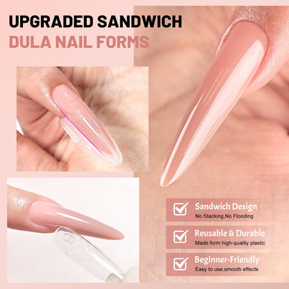 Jewhiteny nail mold set packaging for salon and home use