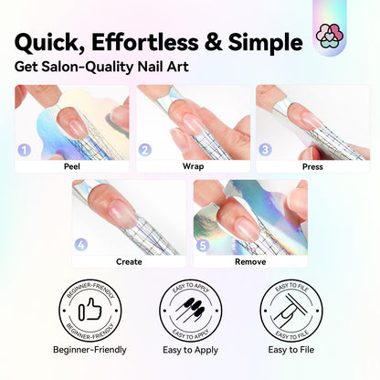 Durable Saviland nail forms for acrylic sculpting