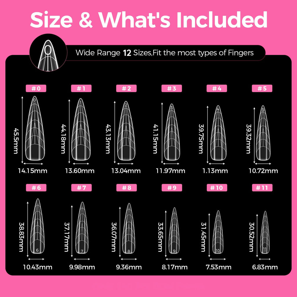 Professional nail technician using GlimightyX almond forms