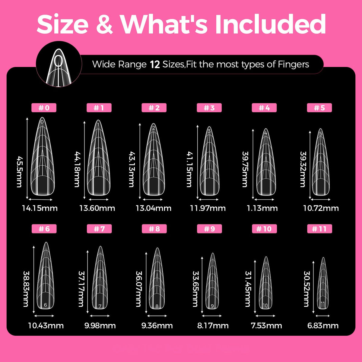Professional nail technician using GlimightyX almond forms