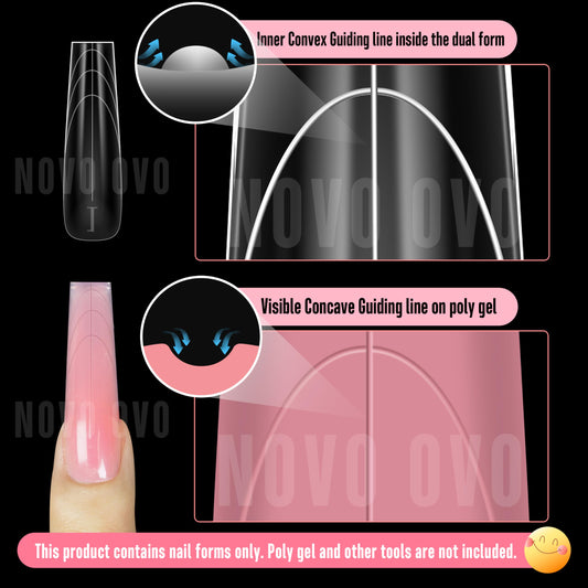 Close up of Novo Ovo sculpted nail mold guiding lines
