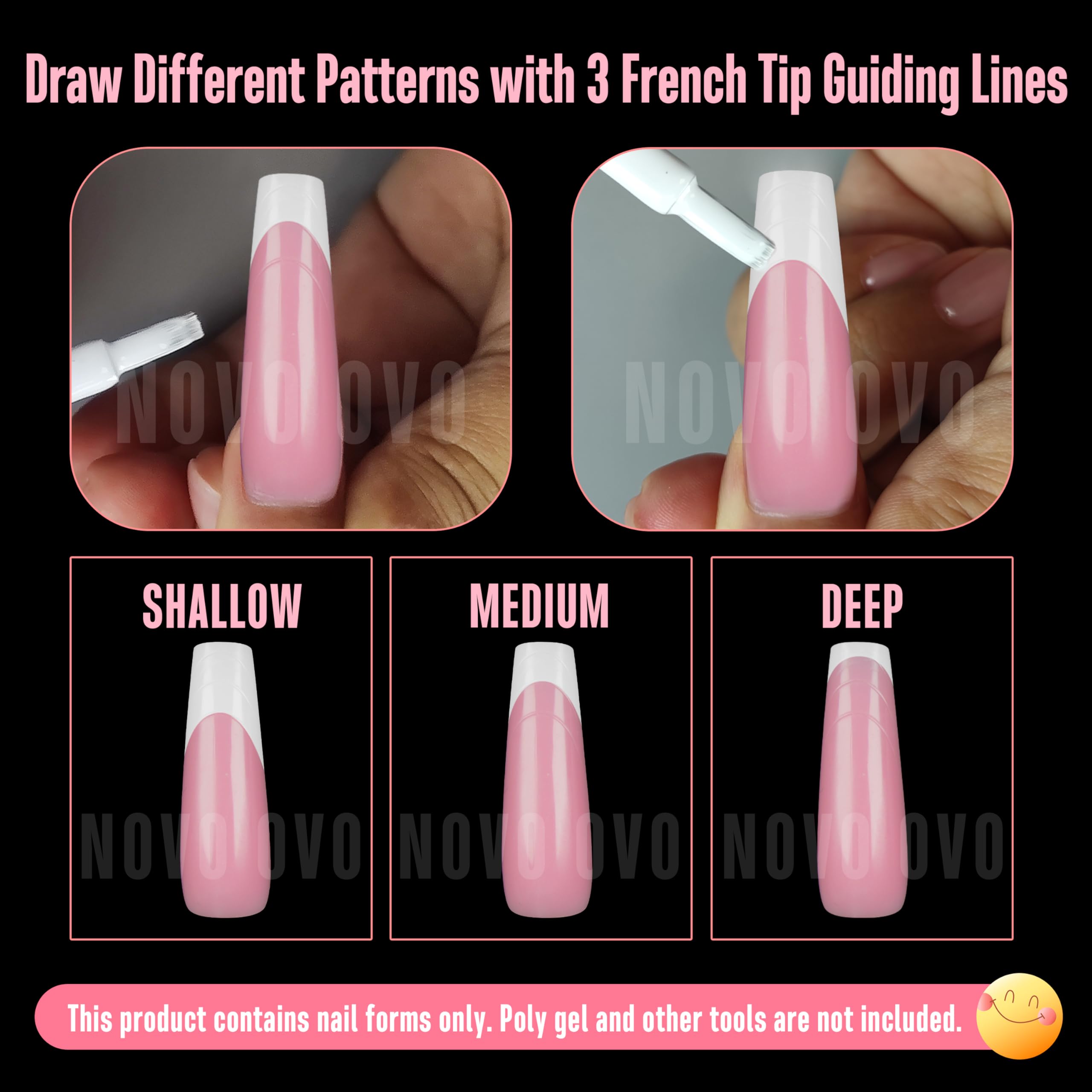 Demonstration of Novo Ovo dual forms for XL nail extensions