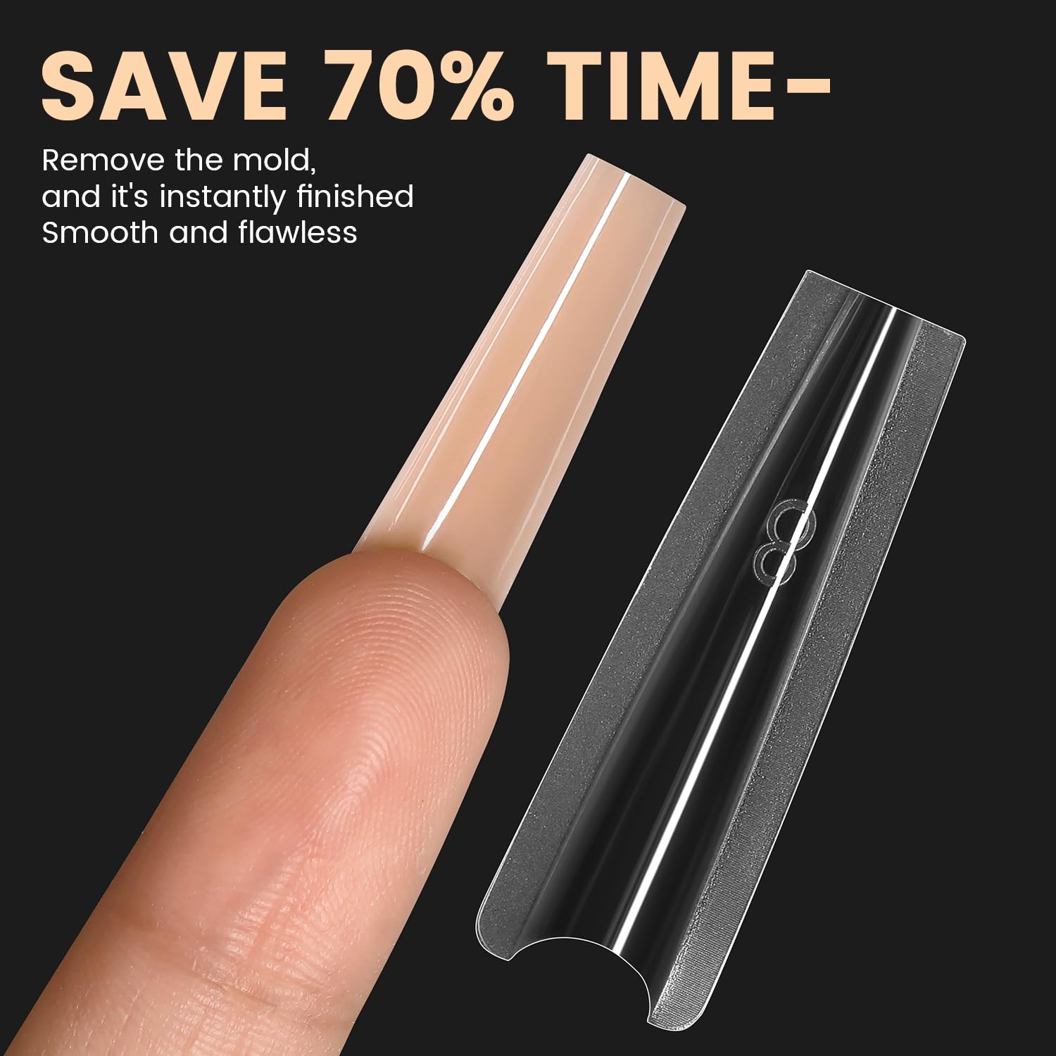 Professional manicure setup with sandwich dual forms