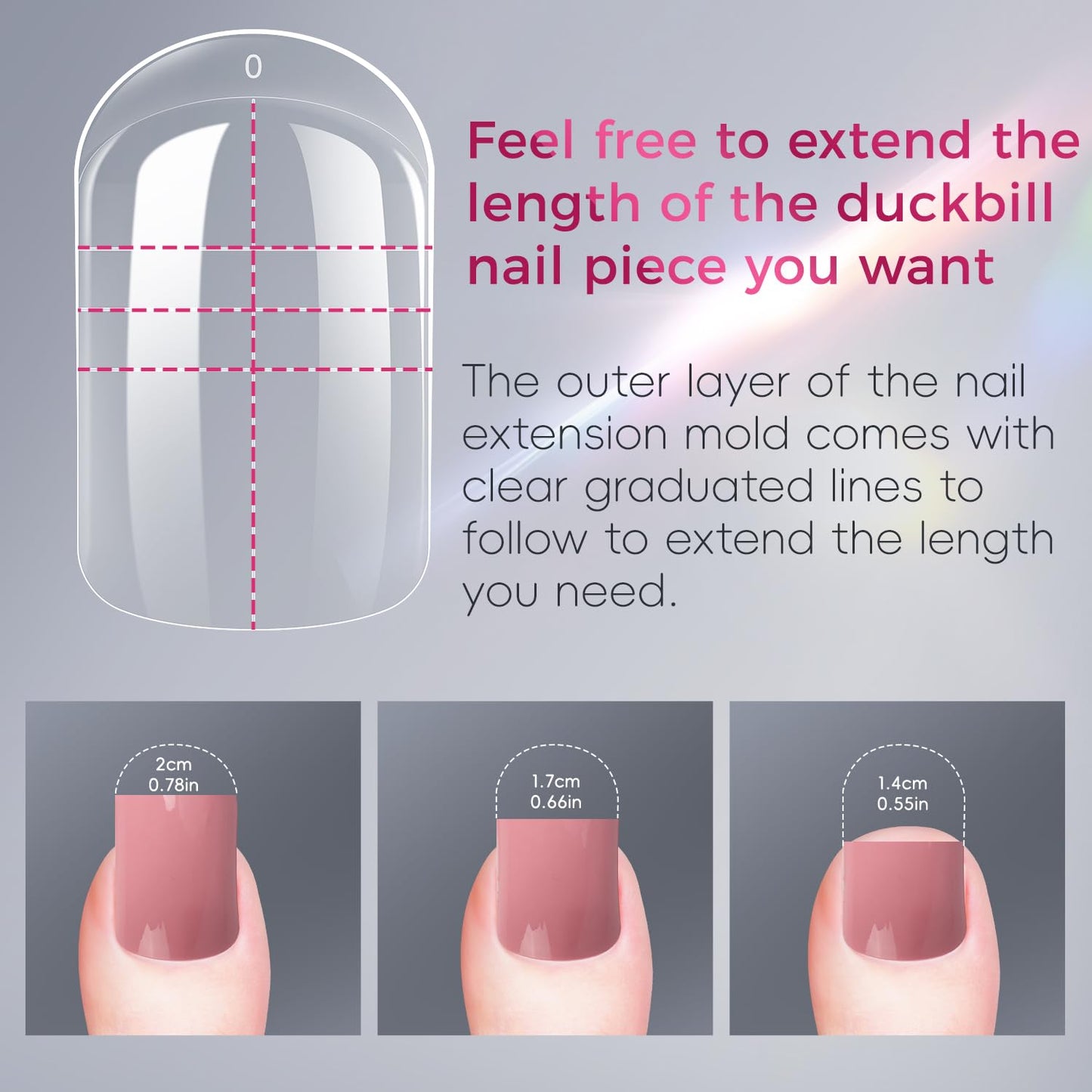 Polygel toenail extension application using Krofaue forms