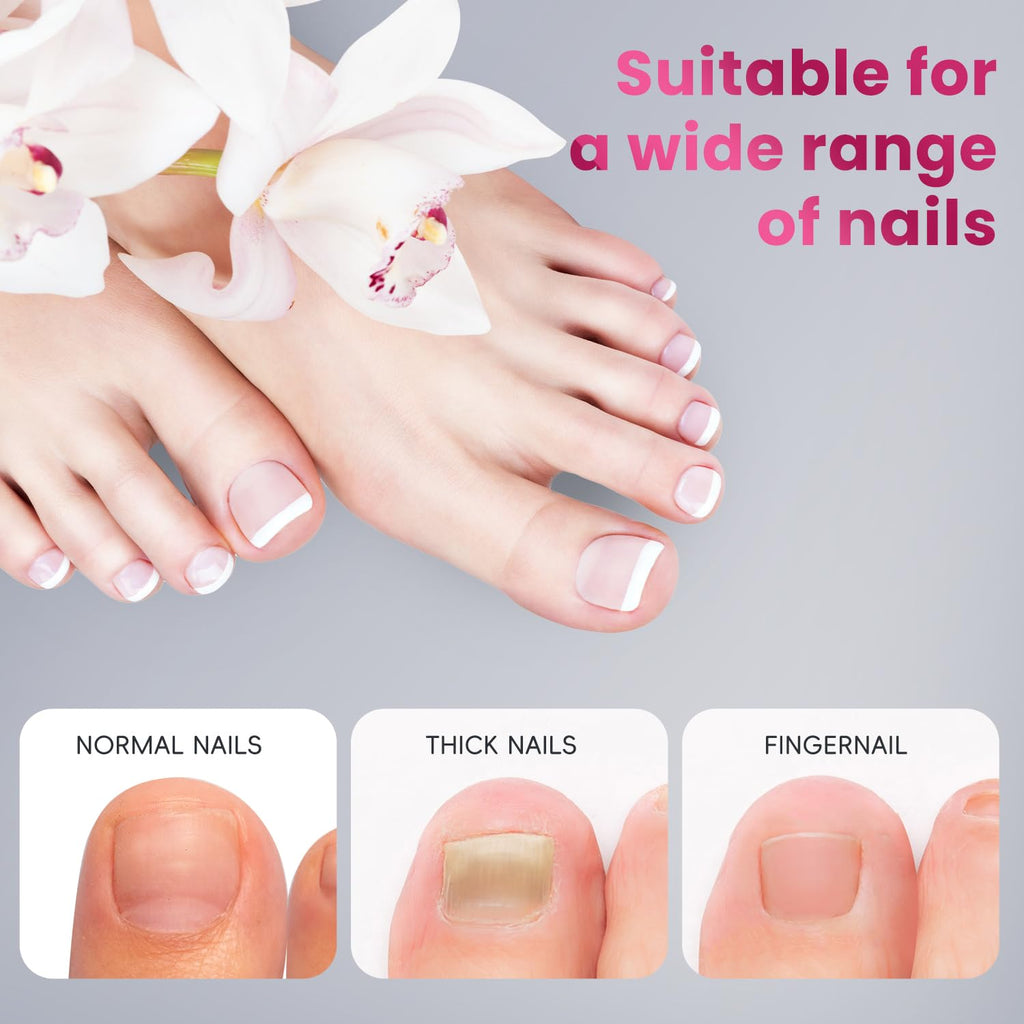 Professional pedicure setup with Krofaue extension tools