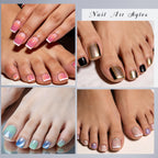 Krofaue 150 piece nail mold collection for DIY pedicures