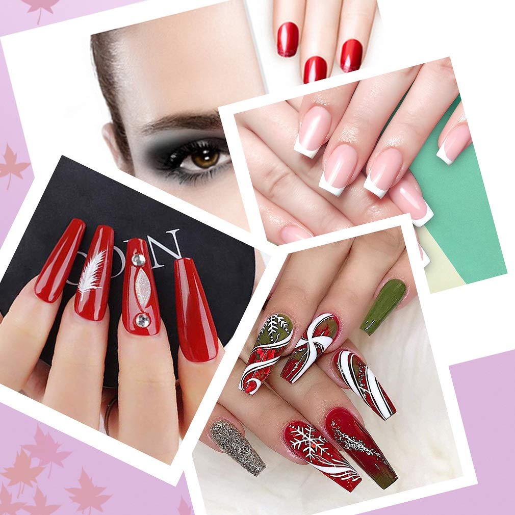 Treamlyn manicure tools and guide stickers display