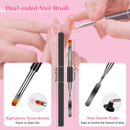 Yingjee nail clips used with dual forms on hand
