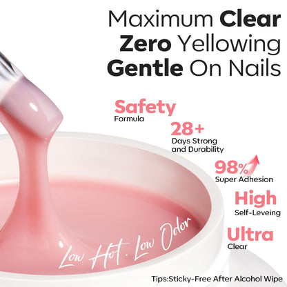 Modelones nail builder gel dual ended brush detail