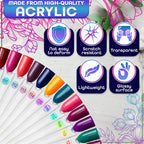 Novsix nail polish color display with numbering stickers