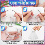 Novsix false nail tips for gel polish cataloging