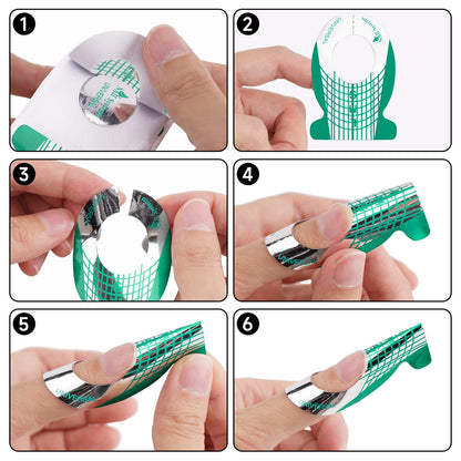 G2Plus gel builder nail forms for DIY salon use