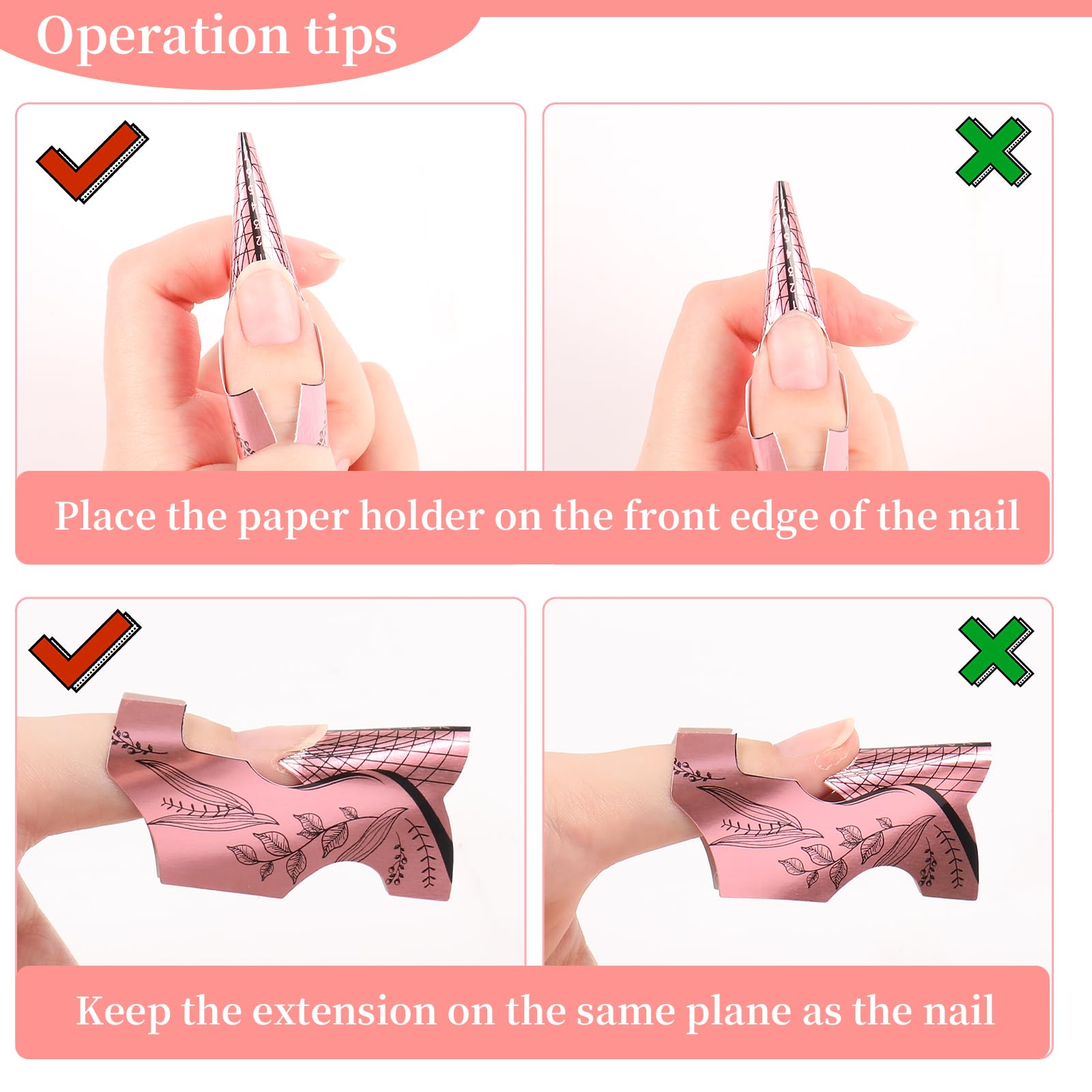 Professional manicure setup with YINGJEE nail forms
