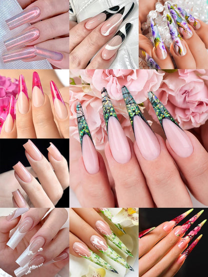 Detailed view of 144 pieces Ebanku French manicure sticker kit