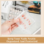 Conbola acrylic storage case with double sided adhesive tape strips