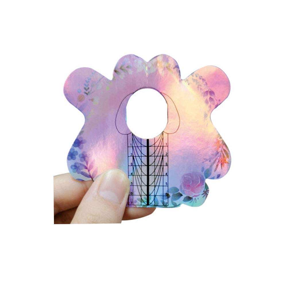 Laser pink finish of BeautyLeader nail extension sticker forms