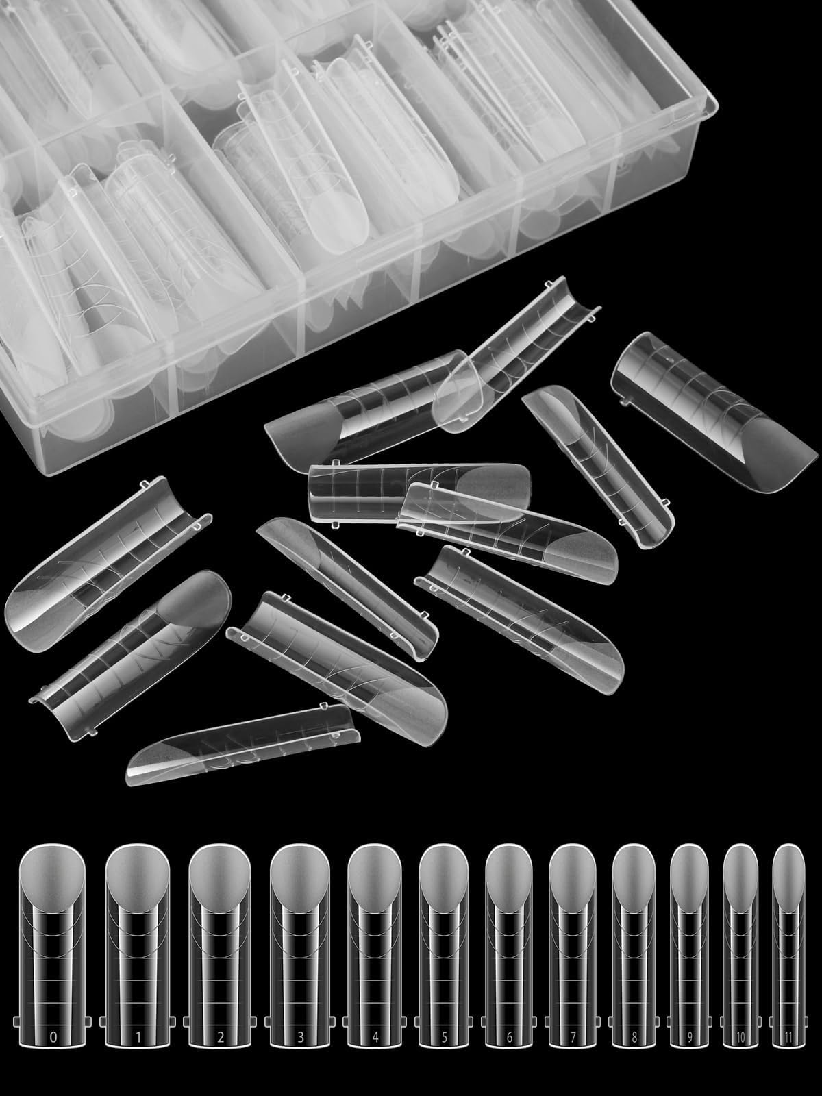 Professional dual nail forms for salon and home use
