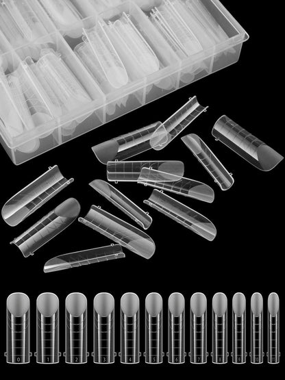 Professional dual nail forms for salon and home use