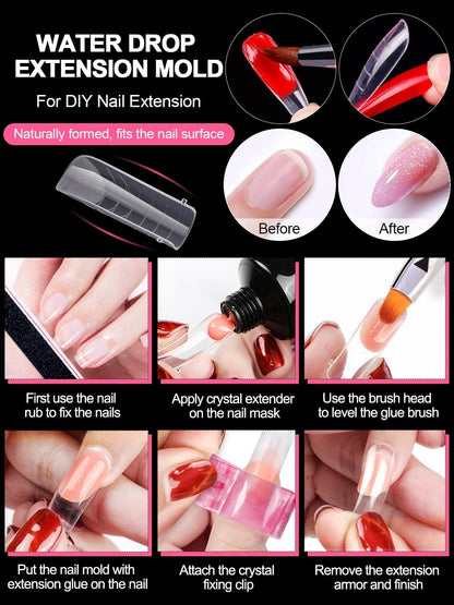 Numbered nail mold sizes for precise gel application