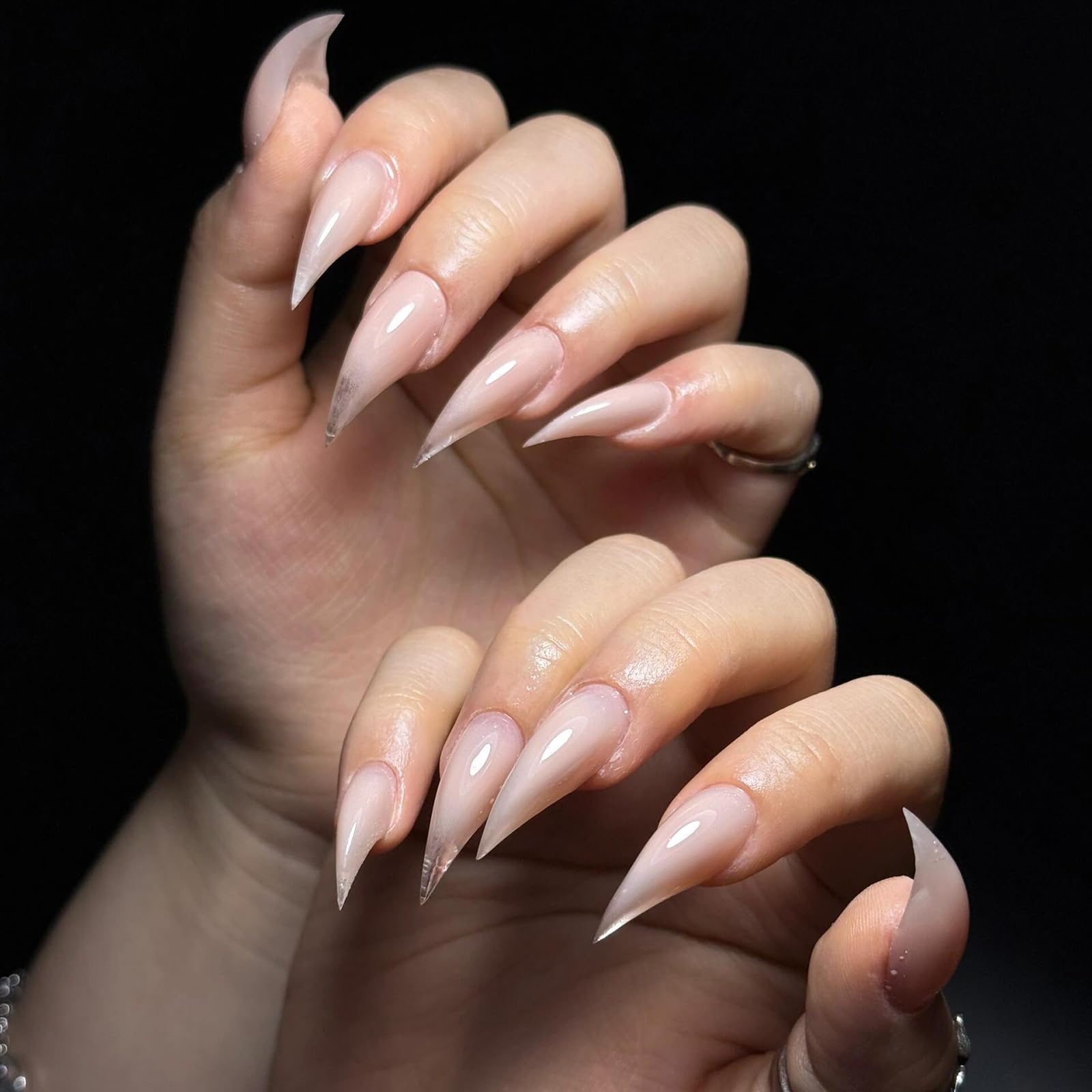 Reusable plastic dual forms for acrylic and polygel nails