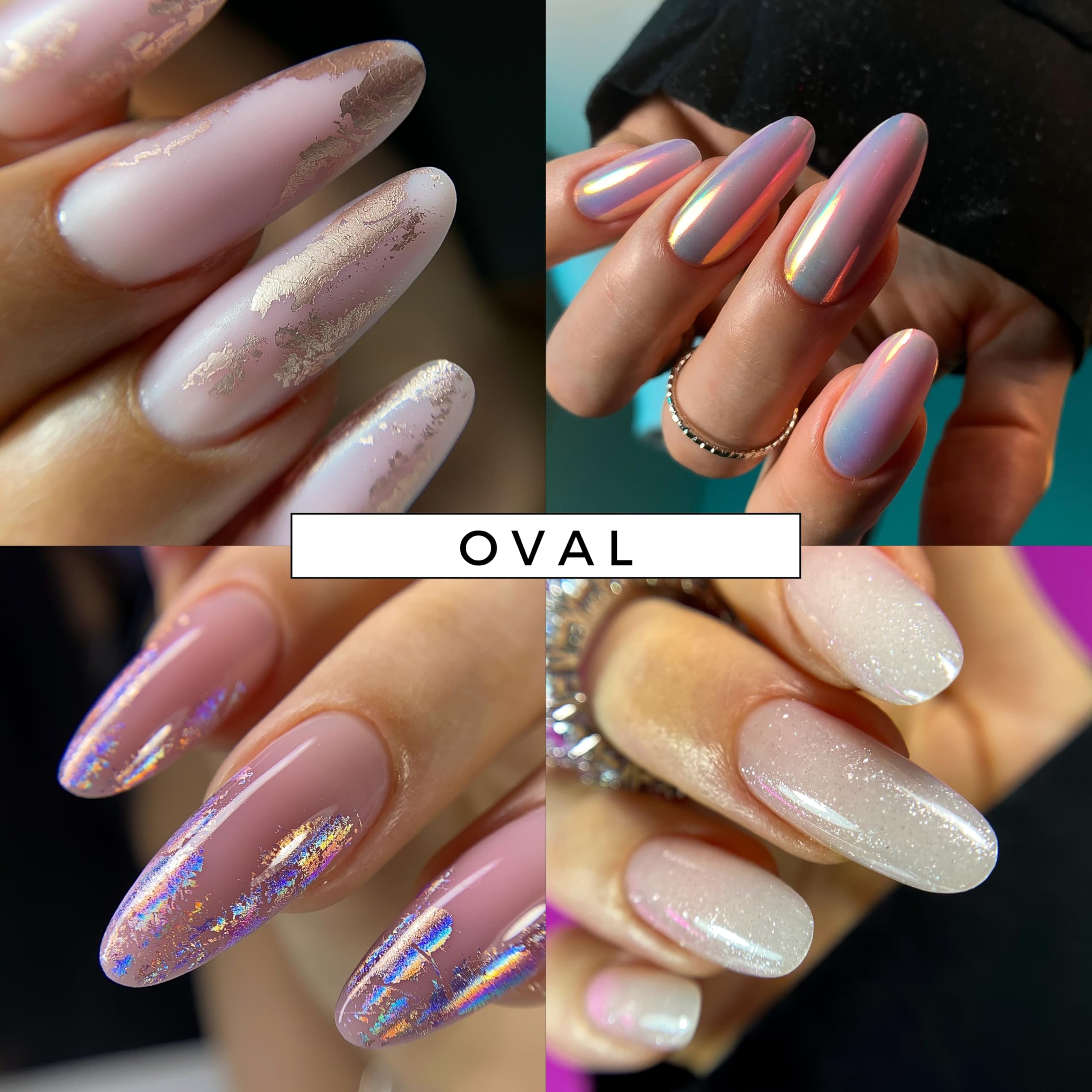 Professional salon quality MGart oval nail molds