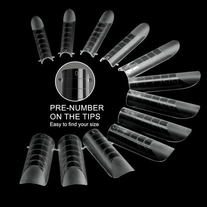 Inpion matte polygel extension molds in storage box
