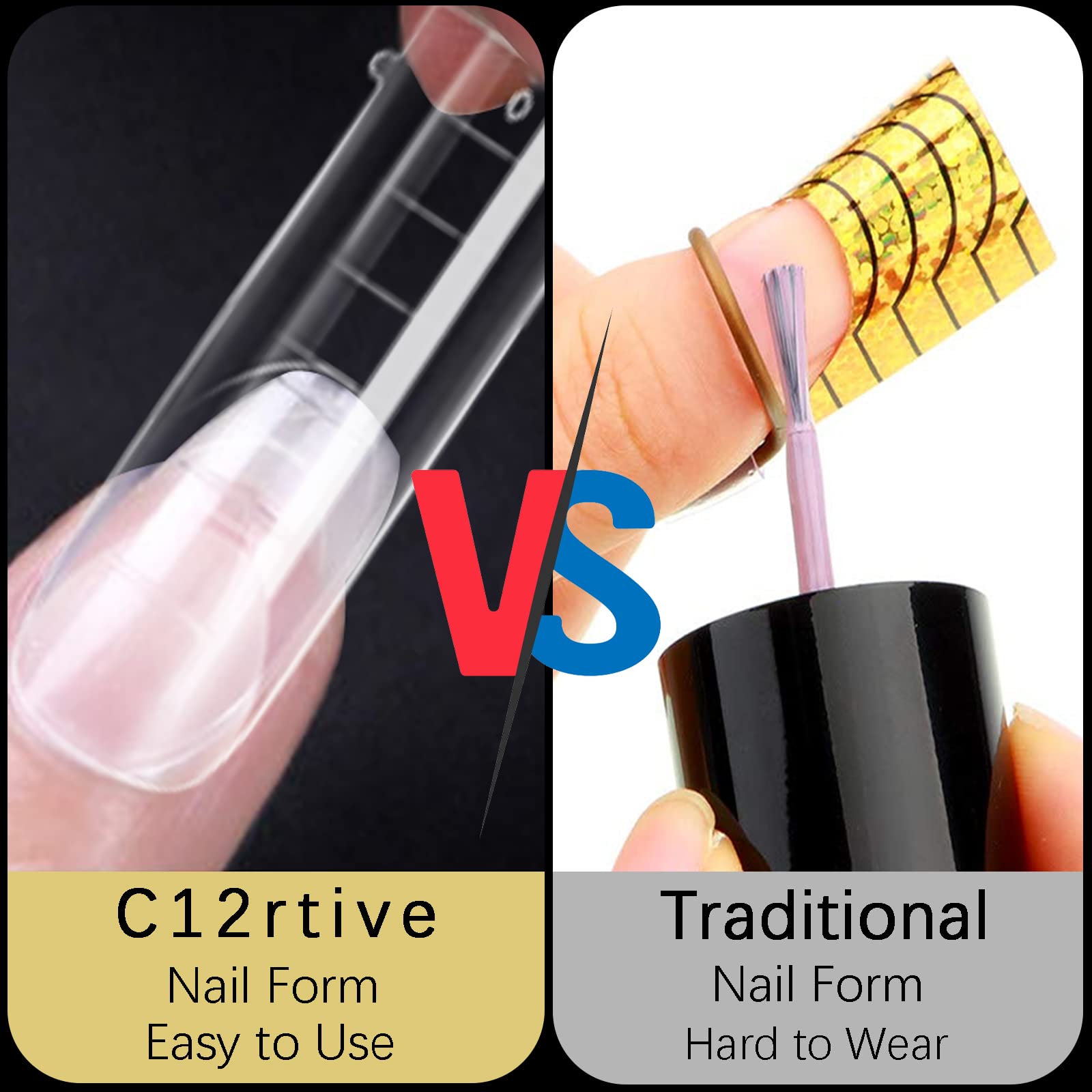 Variety of 12 sizes of Inpion dual nail forms