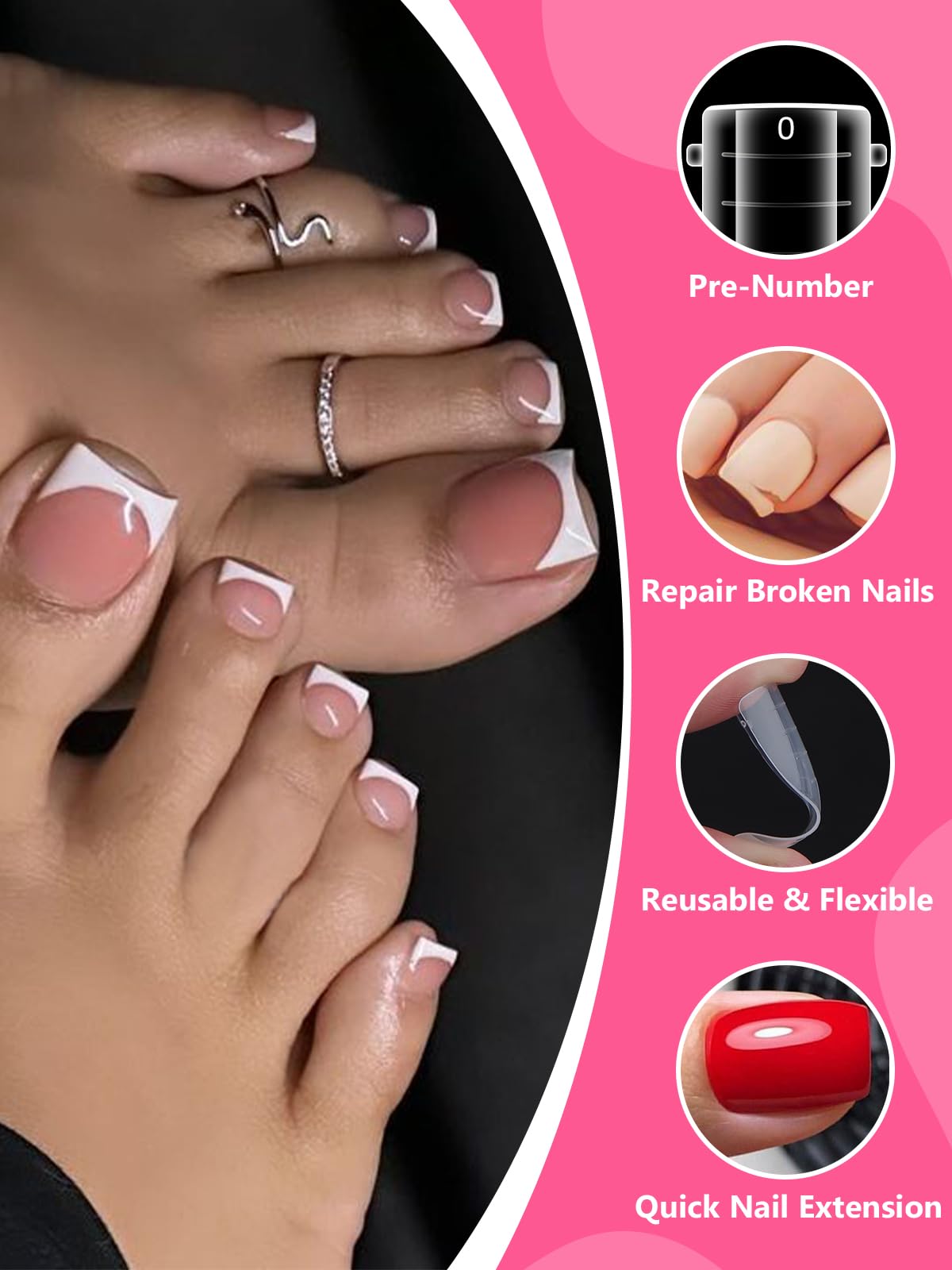 Ebanku dual ended nail brush and file for pedicure