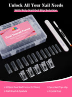 Close-up of clear reusable toe nail molds displaying length scale markings
