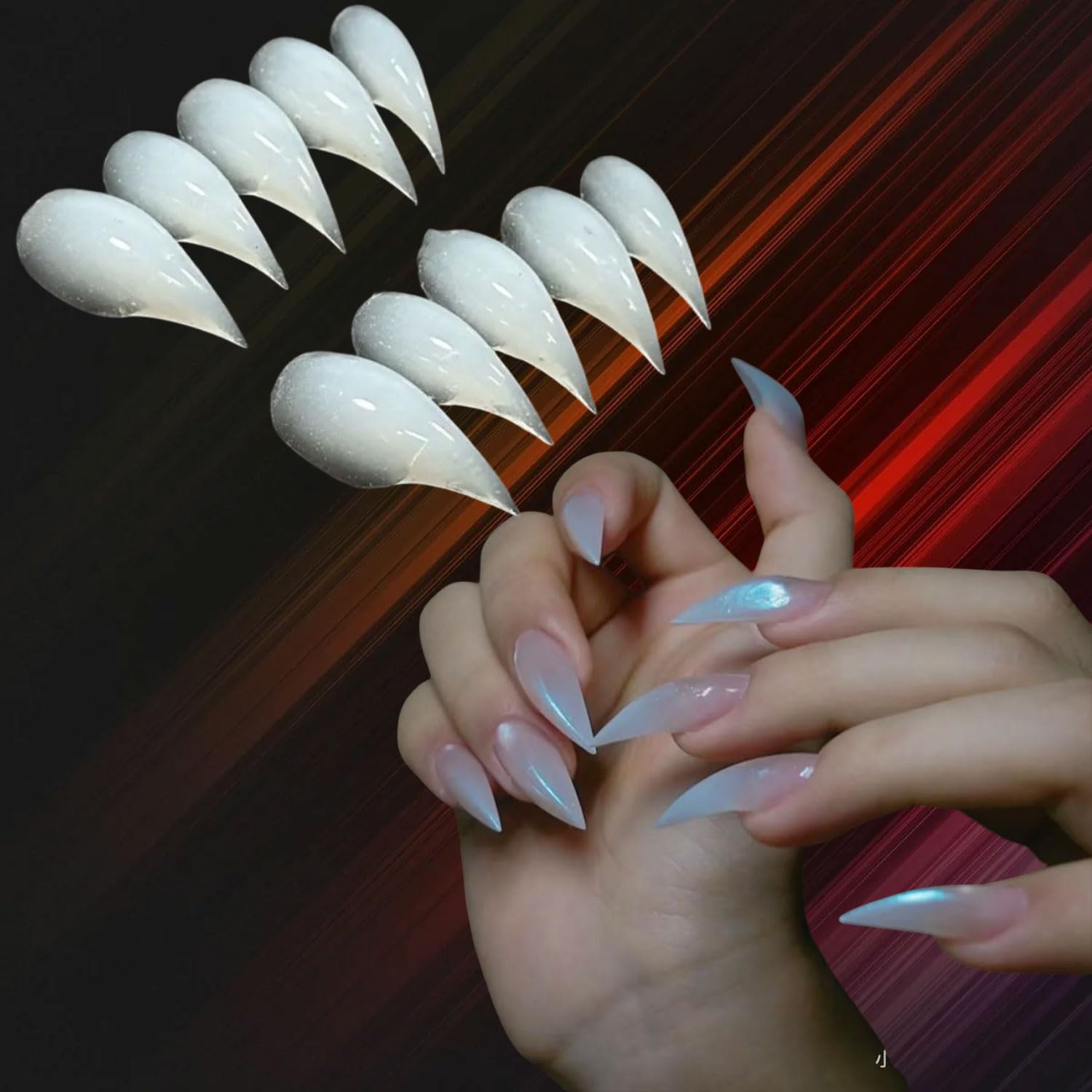Assorted sizes of sculptural eagle hawk nail molds