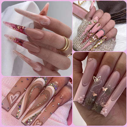 French manicure dual form application process