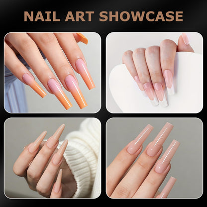 Professional nail art setup with sandwich dual forms