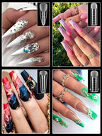 Ebanku full cover nail mold tips close up