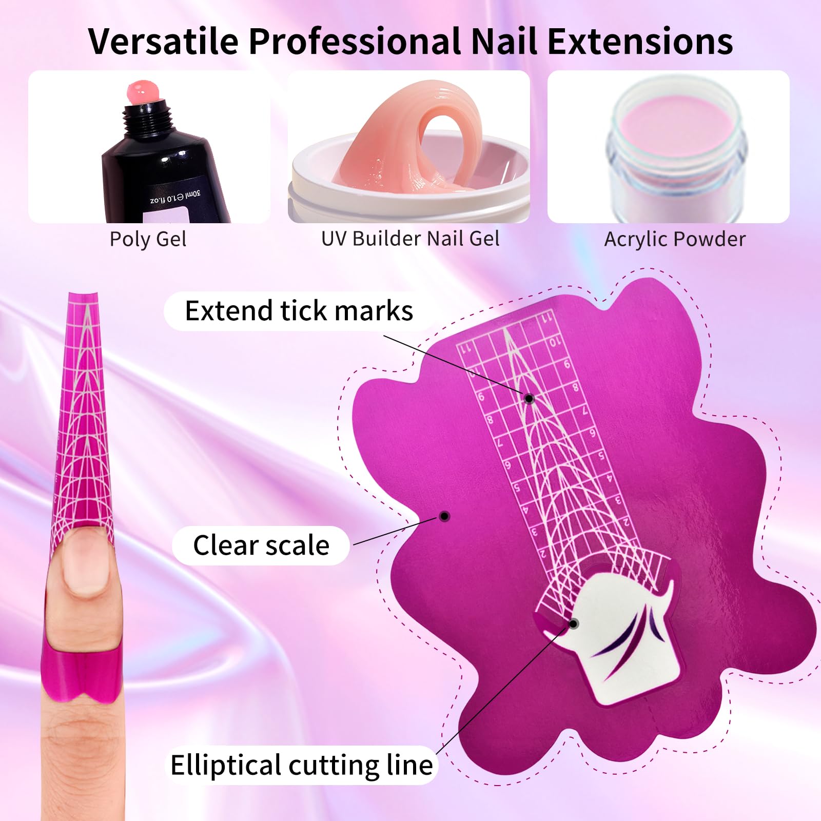 Demonstration of Honey Joy nail form applied to finger
