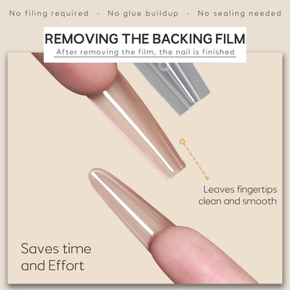 Detailed view of sandwich double-layer nail form design