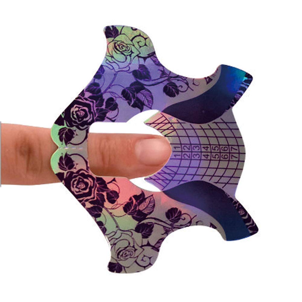 Nail art tool kit featuring FingerAngel extension stickers