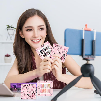71 piece nail packaging kit with white display cards