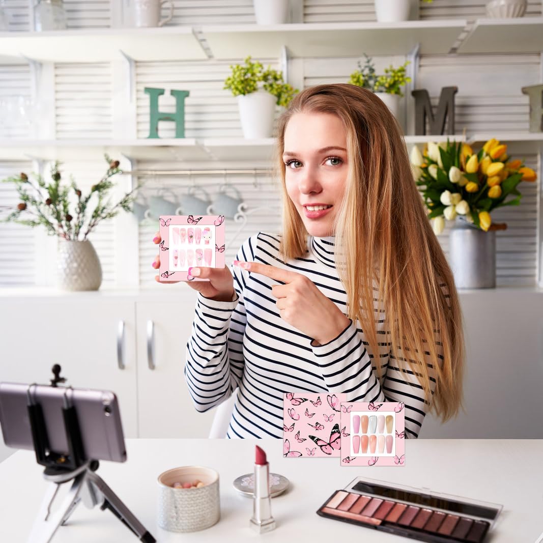 Professional press on nail display boxes for small business