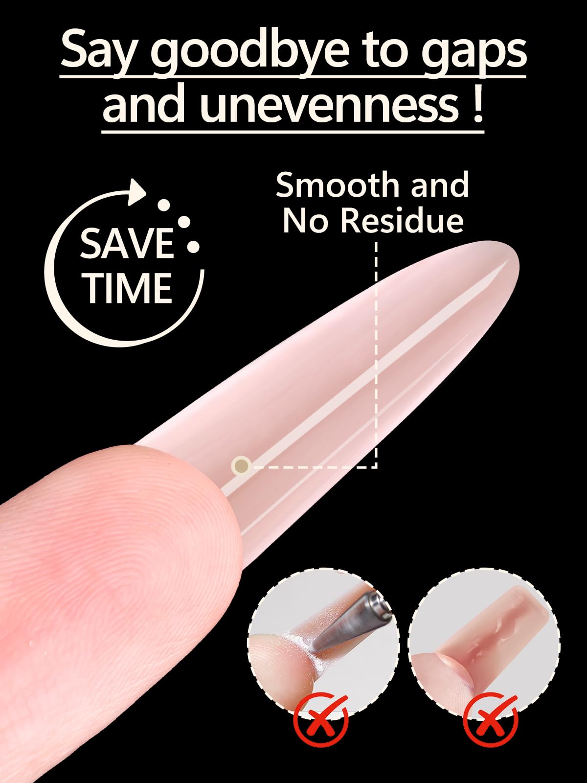 Ebanku nail extension mold kit for professional use