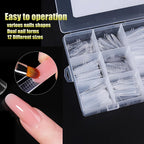 Professional black nail file included in the extension kit