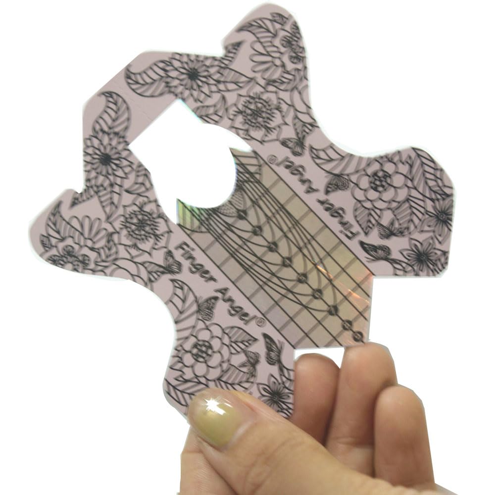 Measurement grid detail on nail sculpture sticker