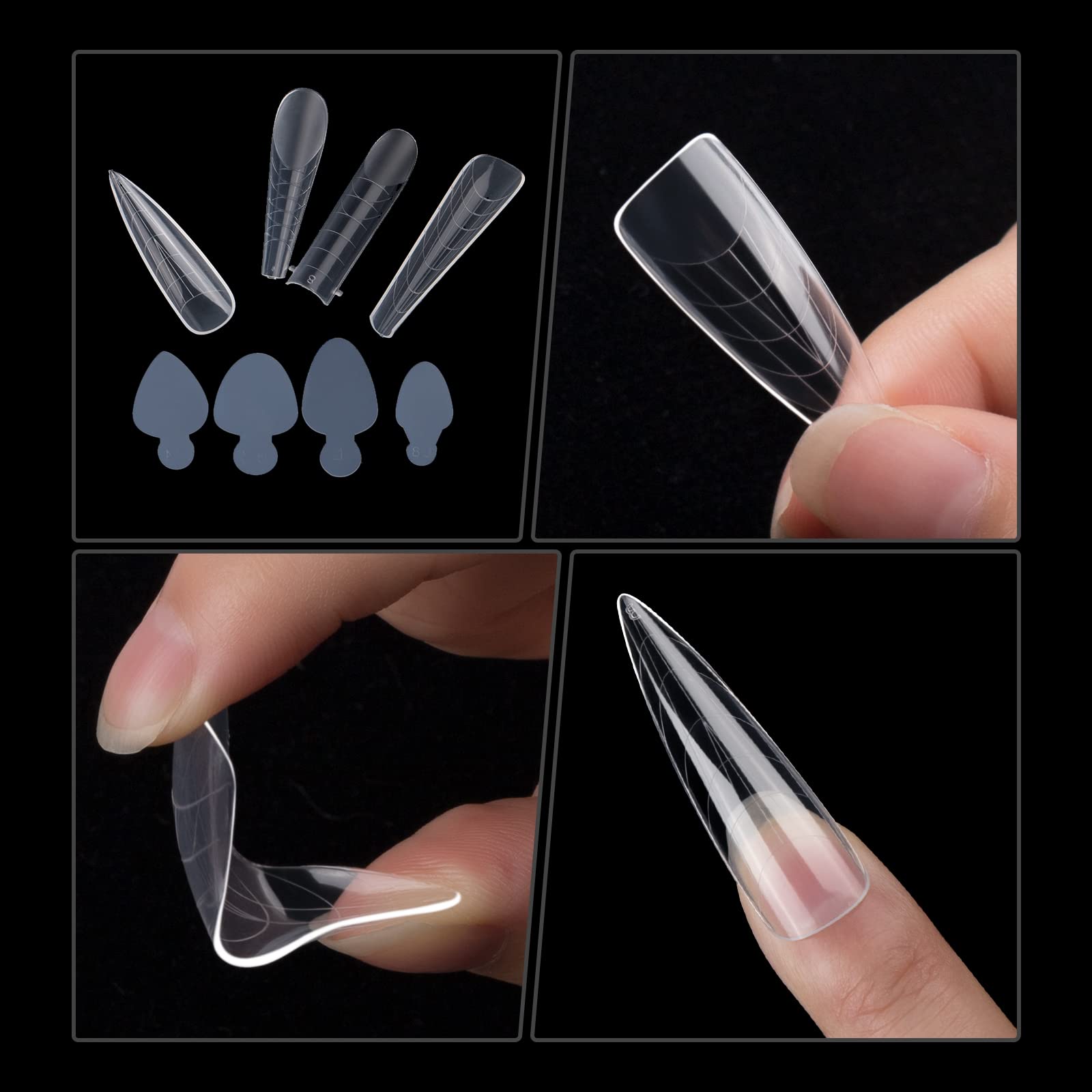 Full collection of NMKL38 288 piece nail extension mold system