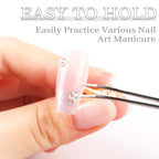 Heart shaped nail stands attached to magnetic metal base