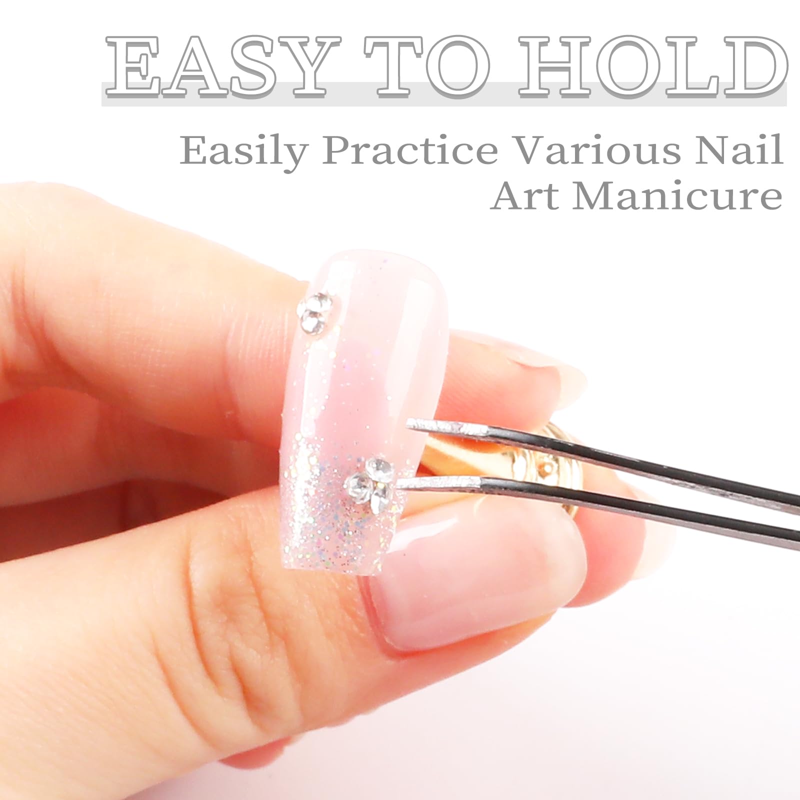 Magnetic heart nail stand set for press on nails