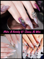 Ebanku nail forms set displayed with manicure accessories